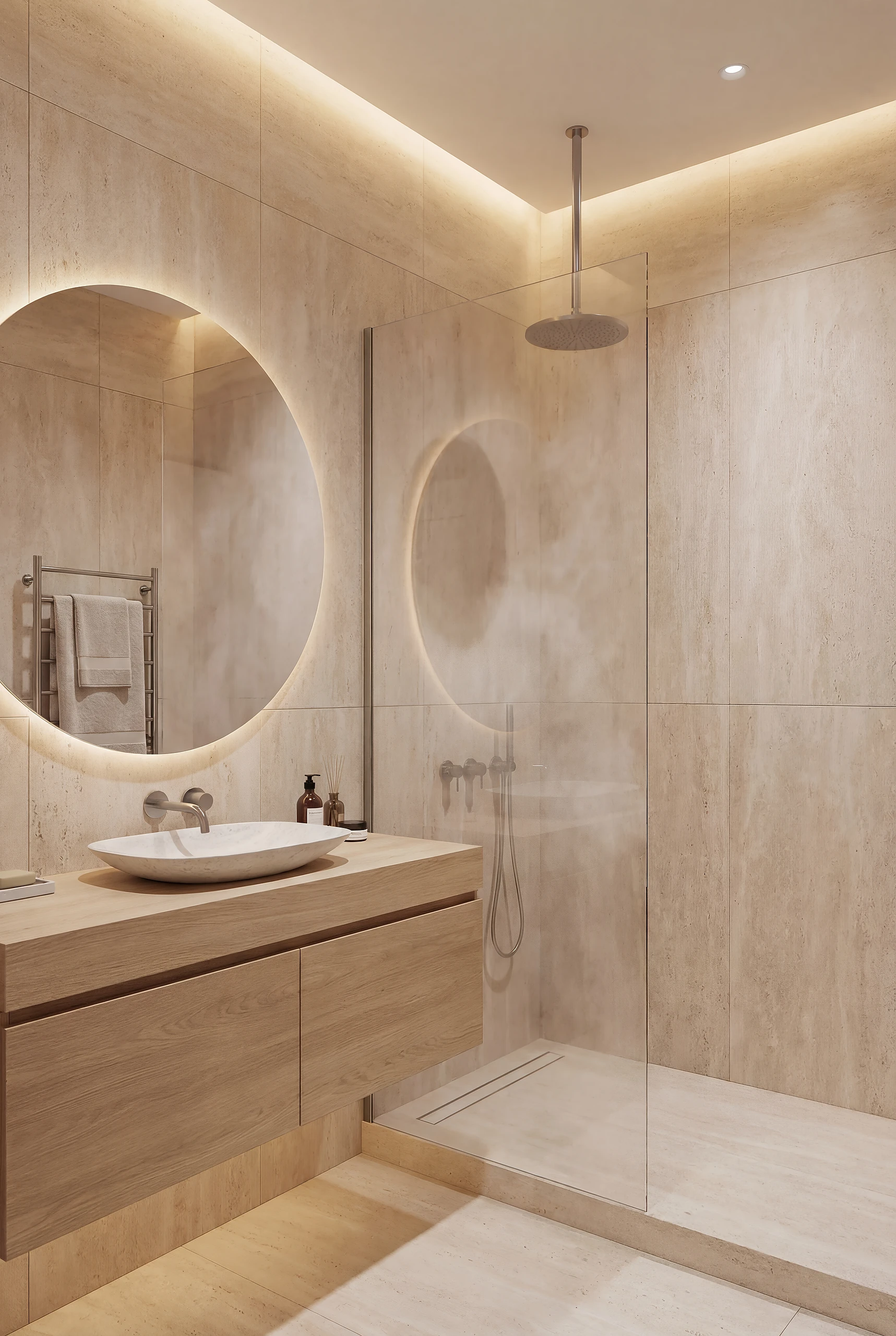 Reforma de baño en edificio de Madrid